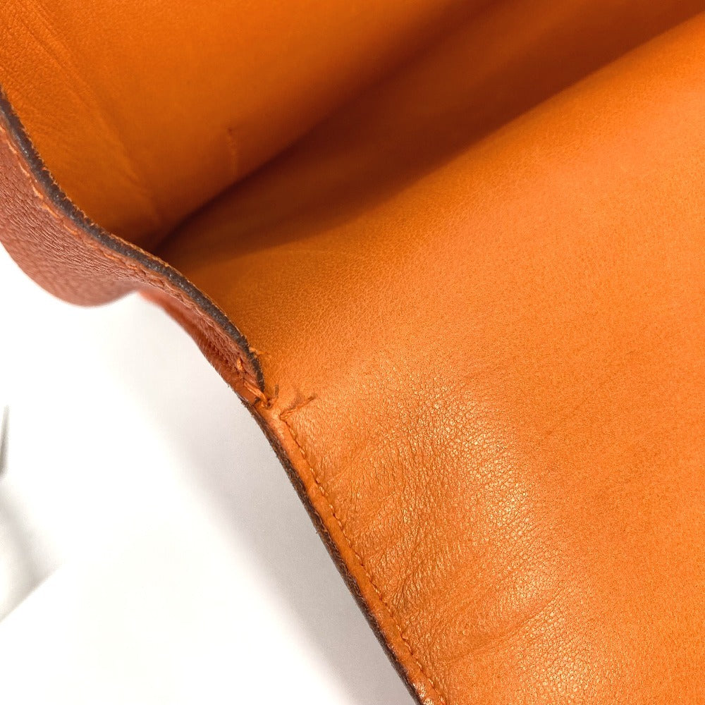 HERMES ドゴン ミーティング ドゴンミーティング カバン ポーチ 書類バッグ セカンドバッグ フラップ ポーチ クラッチバッグ トリヨンクレマンス ユニセックス オレンジ