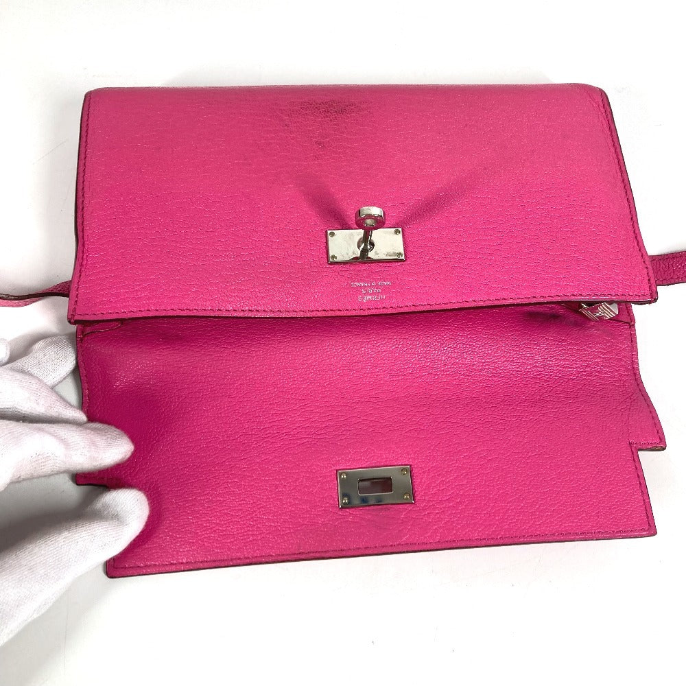 HERMES ケリーウォレット ロングウォレット 長財布 シェーブル レディース ローズショッキング ピンク
