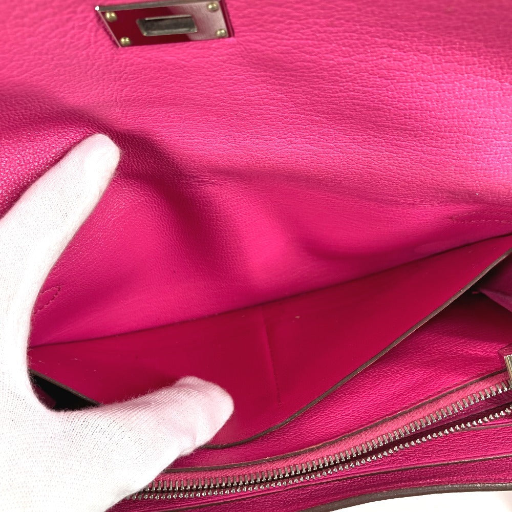 HERMES ケリーウォレット ロングウォレット 長財布 シェーブル レディース ローズショッキング ピンク