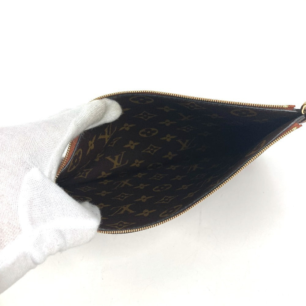 LOUIS VUITTON M12061 モノグラム ネヴァーフル インサイドアウト MM クラッチバッグ セカンドバッグ マルチポーチ ポーチのみ ポーチ レザー ユニセックス タン