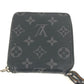 LOUIS VUITTON M80426 モノグラムエクリプス ジッピー コンパクトウォレット ネックストラップ付 ラウンドファスナー 2つ折り財布 モノグラムエクリプスキャンバス ユニセックス ブラック