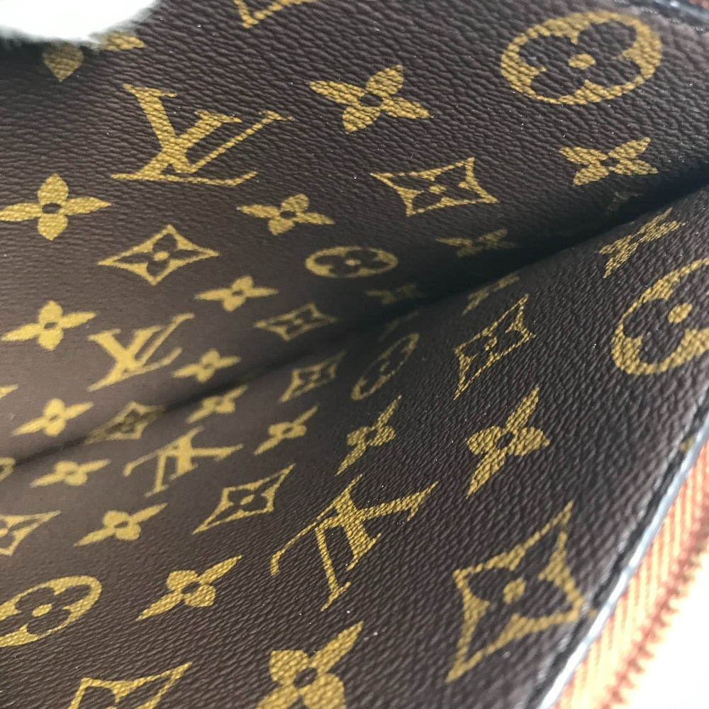 LOUIS VUITTON M12061 モノグラム ネヴァーフル インサイドアウト MM クラッチバッグ セカンドバッグ マルチポーチ ポーチ レザー ユニセックス タン ブラウン