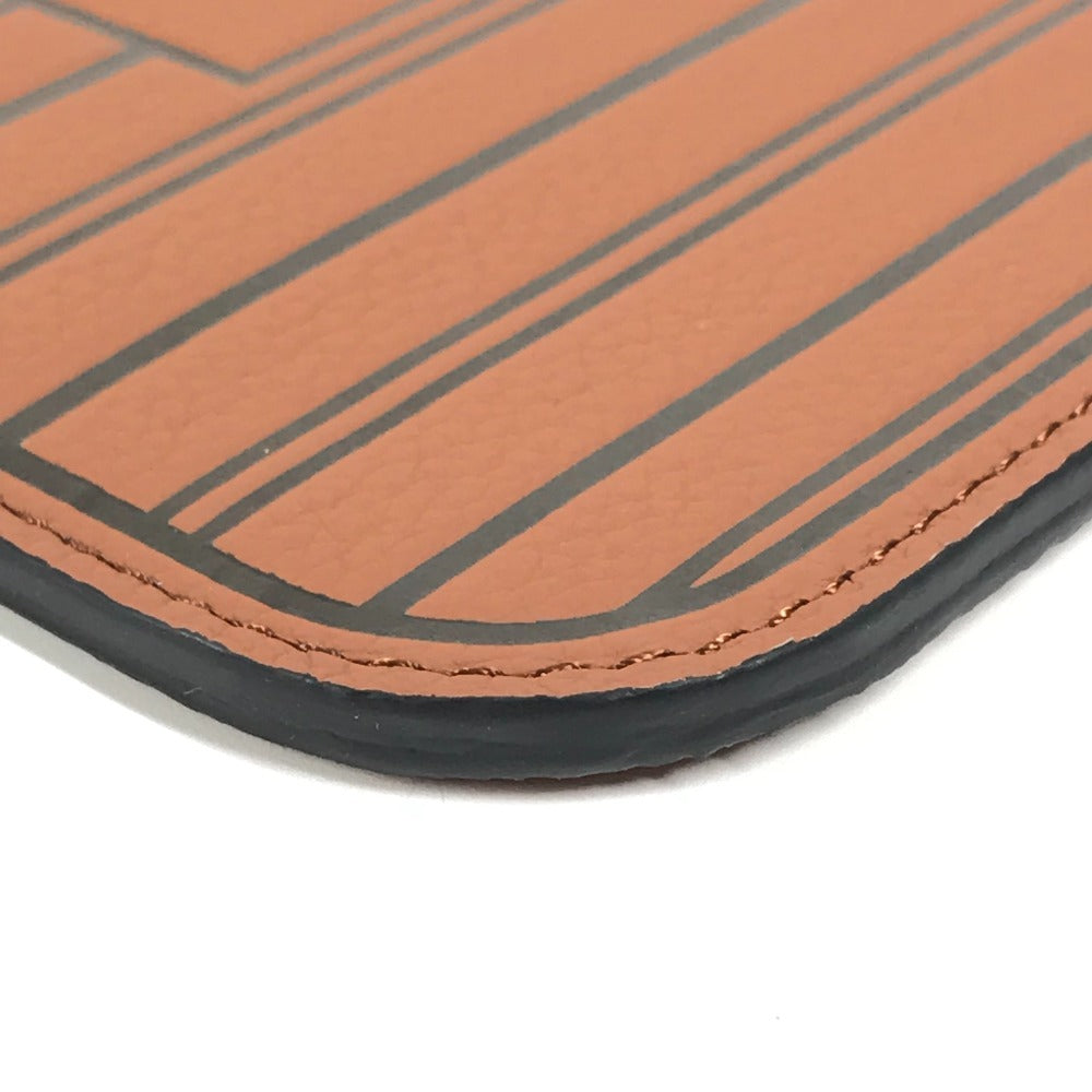 LOUIS VUITTON M12061 モノグラム ネヴァーフル インサイドアウト MM クラッチバッグ セカンドバッグ マルチポーチ ポーチ レザー ユニセックス タン ブラウン