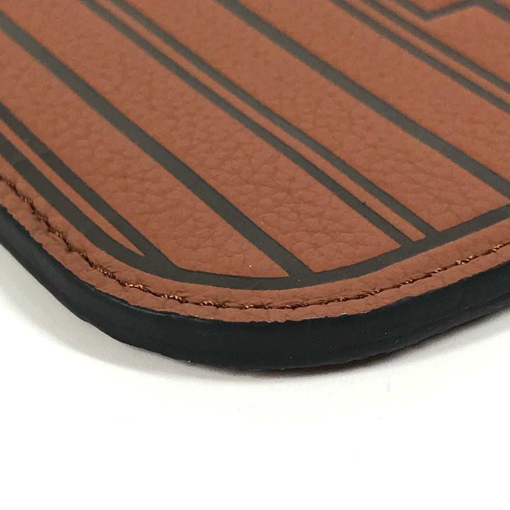 LOUIS VUITTON M12061 モノグラム ネヴァーフル インサイドアウト MM クラッチバッグ セカンドバッグ マルチポーチ ポーチ レザー ユニセックス タン ブラウン