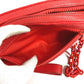LOUIS VUITTON M53555 Monogram Empreinte Pochette Volga Chain Bag with Strap, Pouch, Clutch Bag, Monogram Empreinte Leather, Unisex, Red