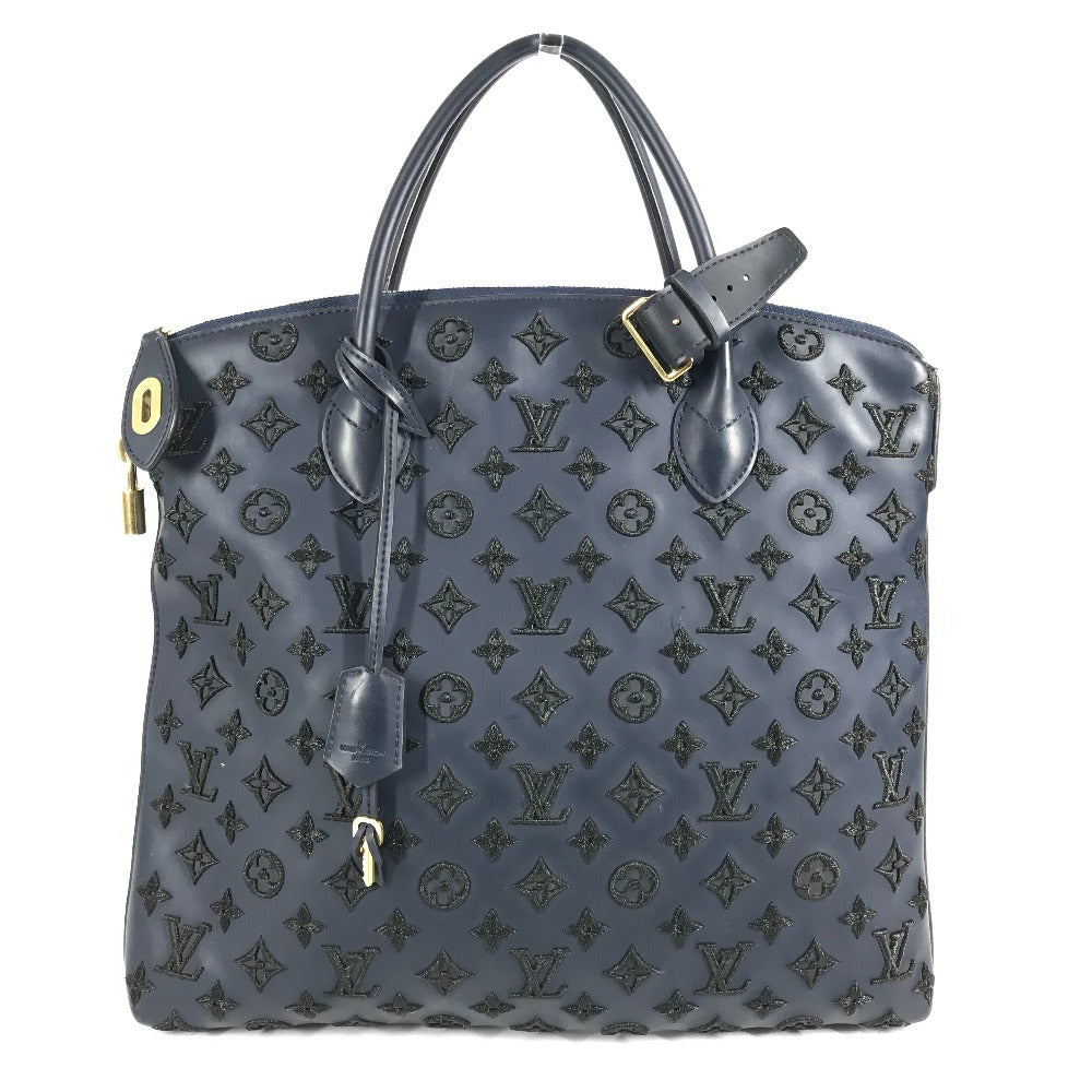 LOUIS VUITTON M93972 モノグラムラバー ロックイット ヴェルティカル ロックイットヴェルティカル トートバッグ カバン ハンドバッグ レディース ブルー
