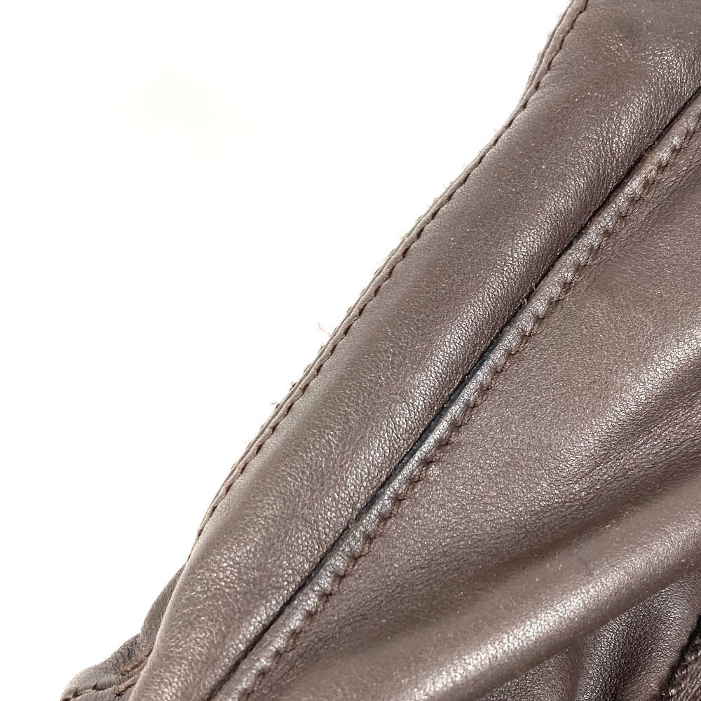 HERMES Caravan Horizontal PM with Orange Stitching, 2-Way Shoulder/Handbag, Brown Leather, for Women