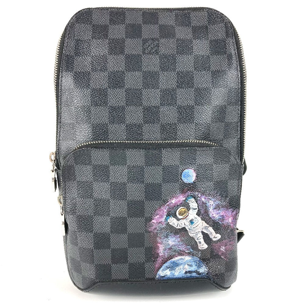 LOUIS VUITTON N41719 ダミエグラフィット アヴェニュー・スリングバッグ カバン ショルダーバッグ ボディバッグ ダミエグラフィットキャンバス ユニセックス ブラック
