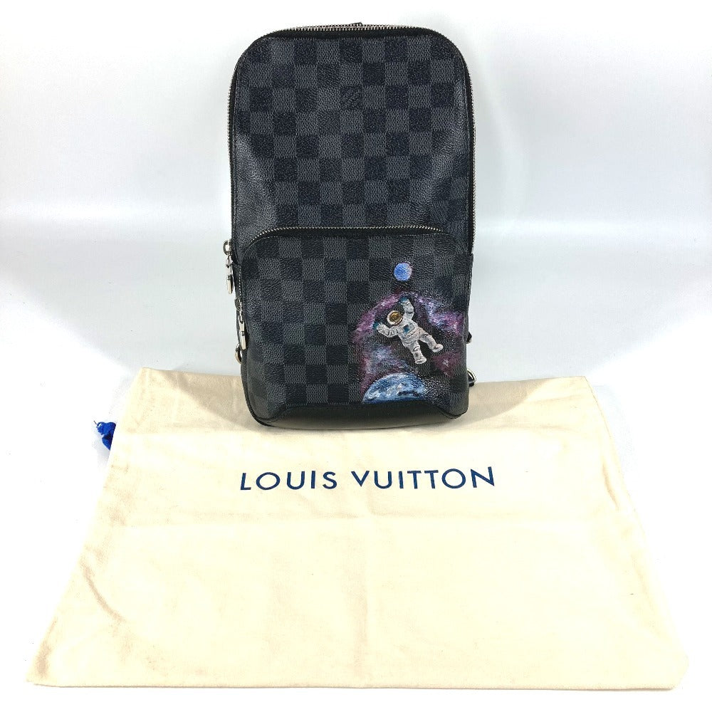 LOUIS VUITTON N41719 ダミエグラフィット アヴェニュー・スリングバッグ カバン ショルダーバッグ ボディバッグ ダミエグラフィットキャンバス ユニセックス ブラック