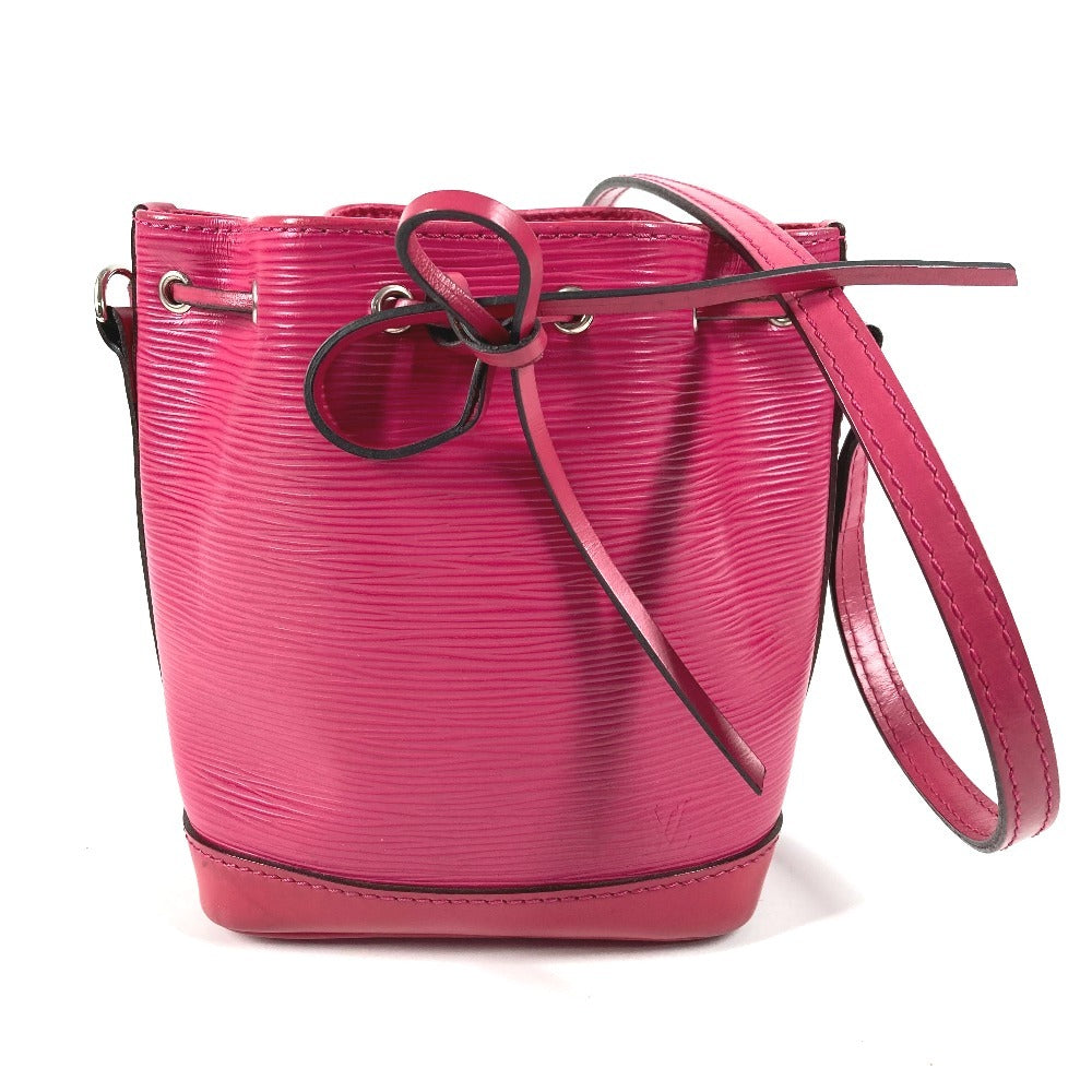 LOUIS VUITTON M42573 Epi Nano Noe Crossbody Drawstring Pochette Shoulder Bag in Epi Leather, Women's, Hot Pink