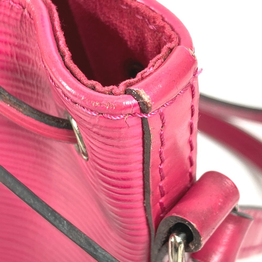 LOUIS VUITTON M42573 Epi Nano Noe Crossbody Drawstring Pochette Shoulder Bag in Epi Leather, Women's, Hot Pink
