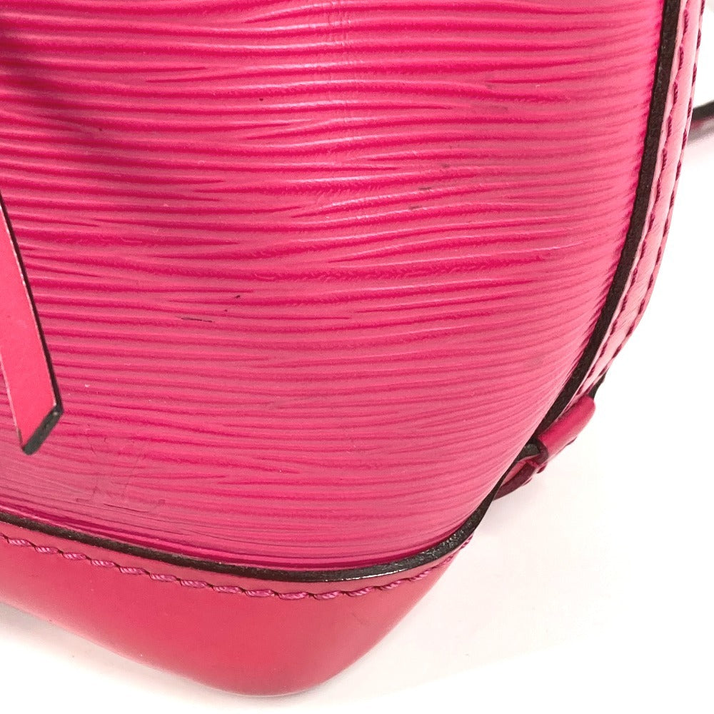 LOUIS VUITTON M42573 Epi Nano Noe Crossbody Drawstring Pochette Shoulder Bag in Epi Leather, Women's, Hot Pink
