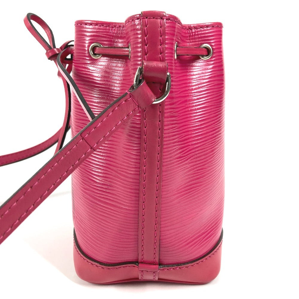 LOUIS VUITTON M42573 Epi Nano Noe Crossbody Drawstring Pochette Shoulder Bag in Epi Leather, Women's, Hot Pink