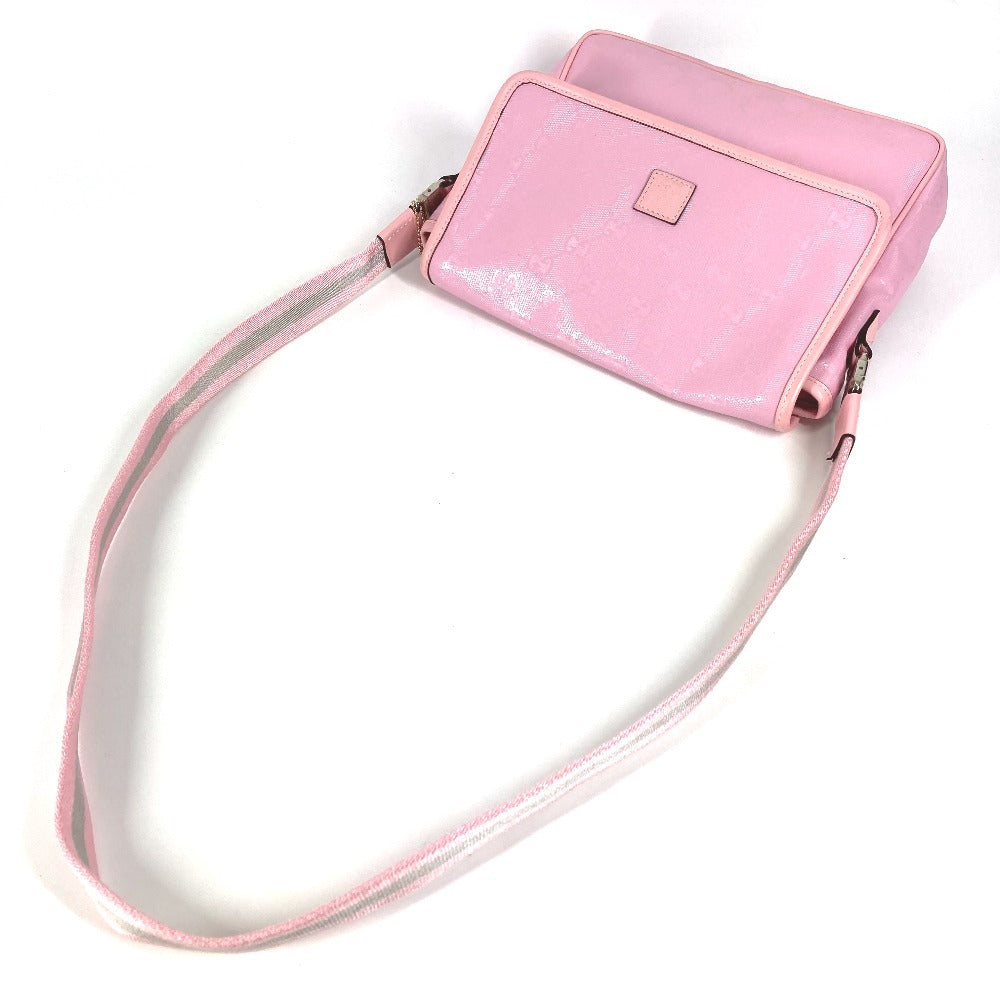 GUCCI 297559 Children's Charm Logo GG Imprime Crossbody Bag Flap Messenger Bag Shoulder Bag GG Imprime Kids Pink