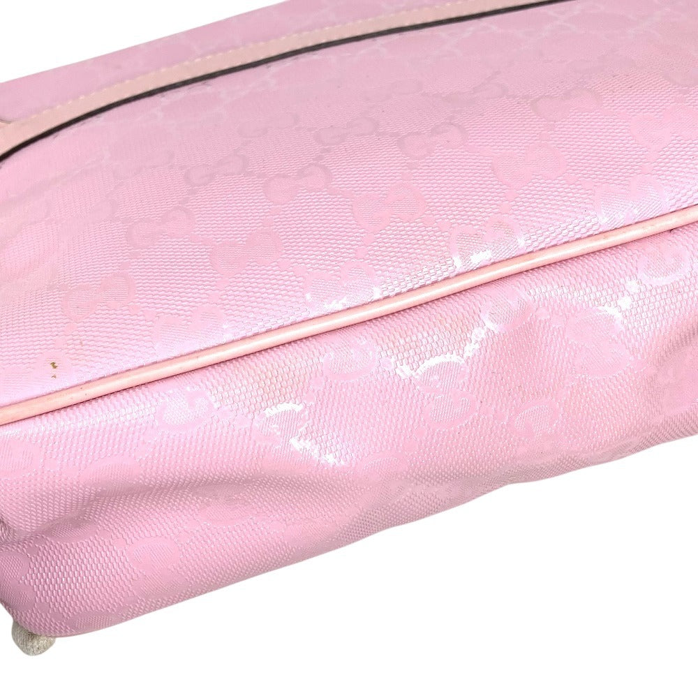GUCCI 297559 Children's Charm Logo GG Imprime Crossbody Bag Flap Messenger Bag Shoulder Bag GG Imprime Kids Pink