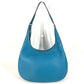 HERMES Gao Shoulder Bag, Togo, Unisex, Blue Jean