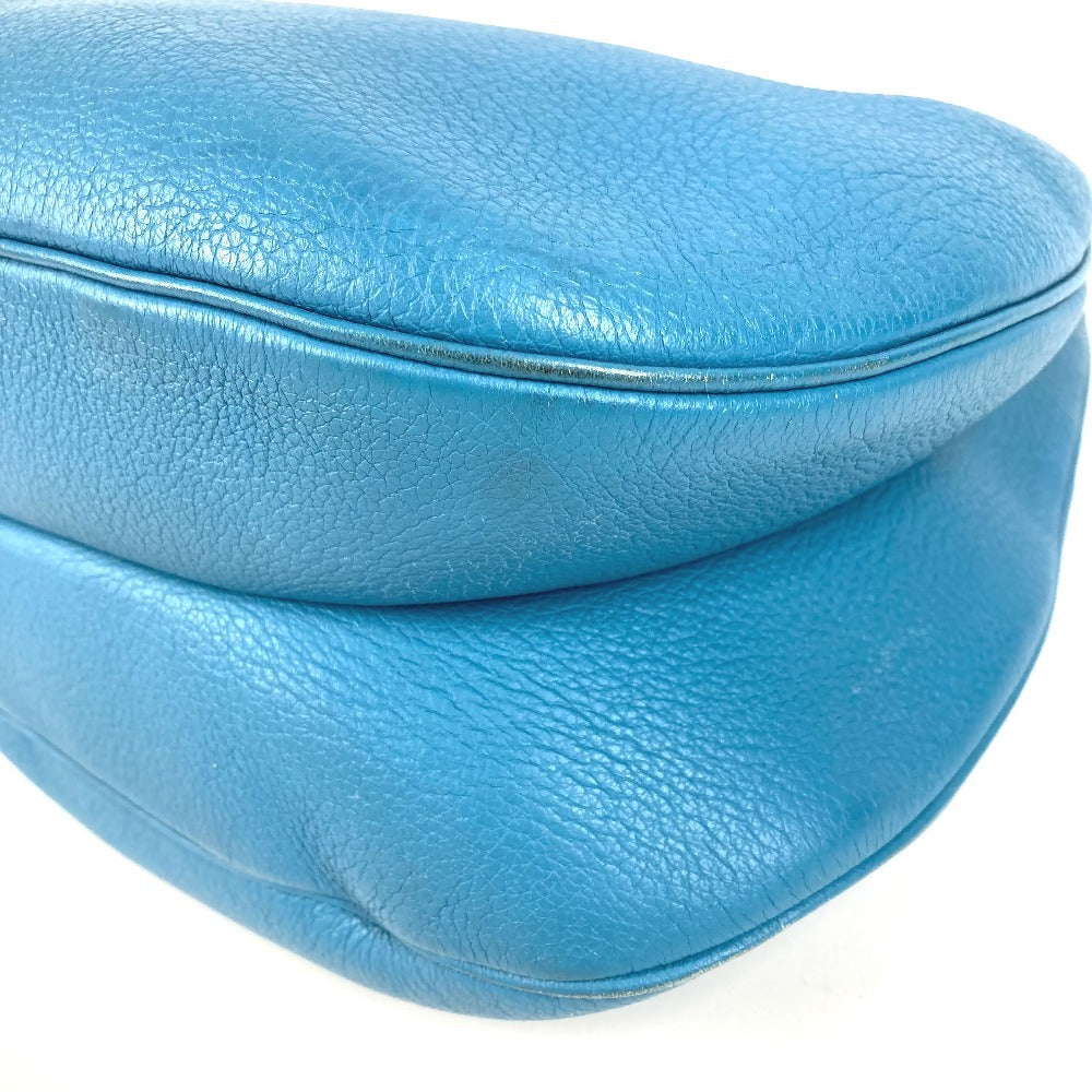 HERMES Gao Shoulder Bag, Togo, Unisex, Blue Jean