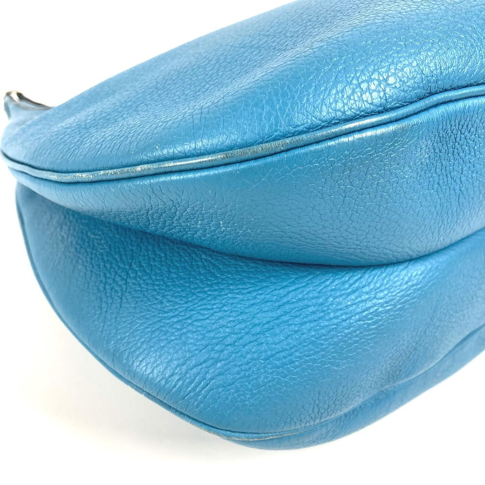 HERMES Gao Shoulder Bag, Togo, Unisex, Blue Jean