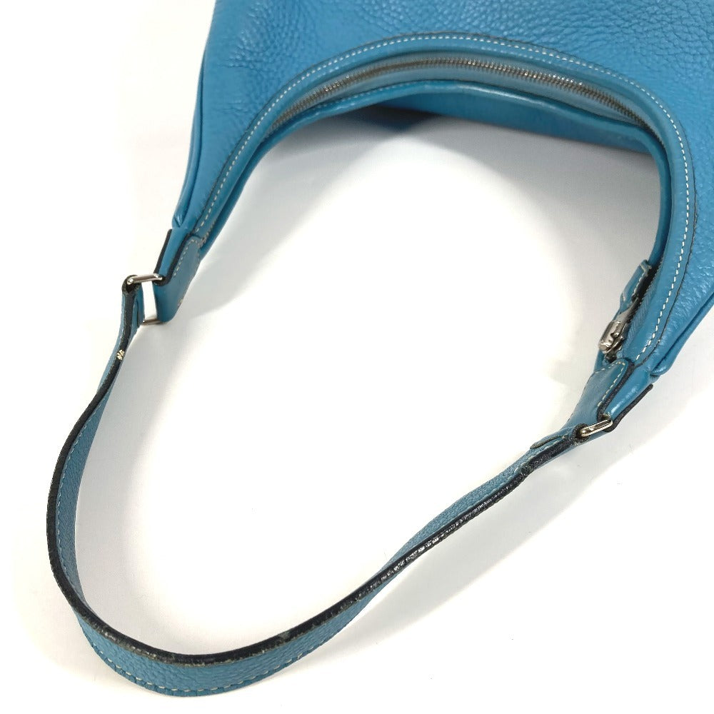 HERMES Gao Shoulder Bag, Togo, Unisex, Blue Jean
