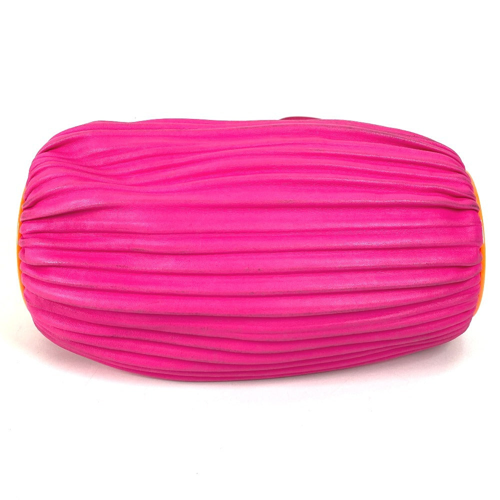 LOEWE Bracelet Pouch Pleated 2-Way Bag, Crossbody Bag, Pochette, Clutch Bag, Shoulder Bag, Women's Leather, Pink