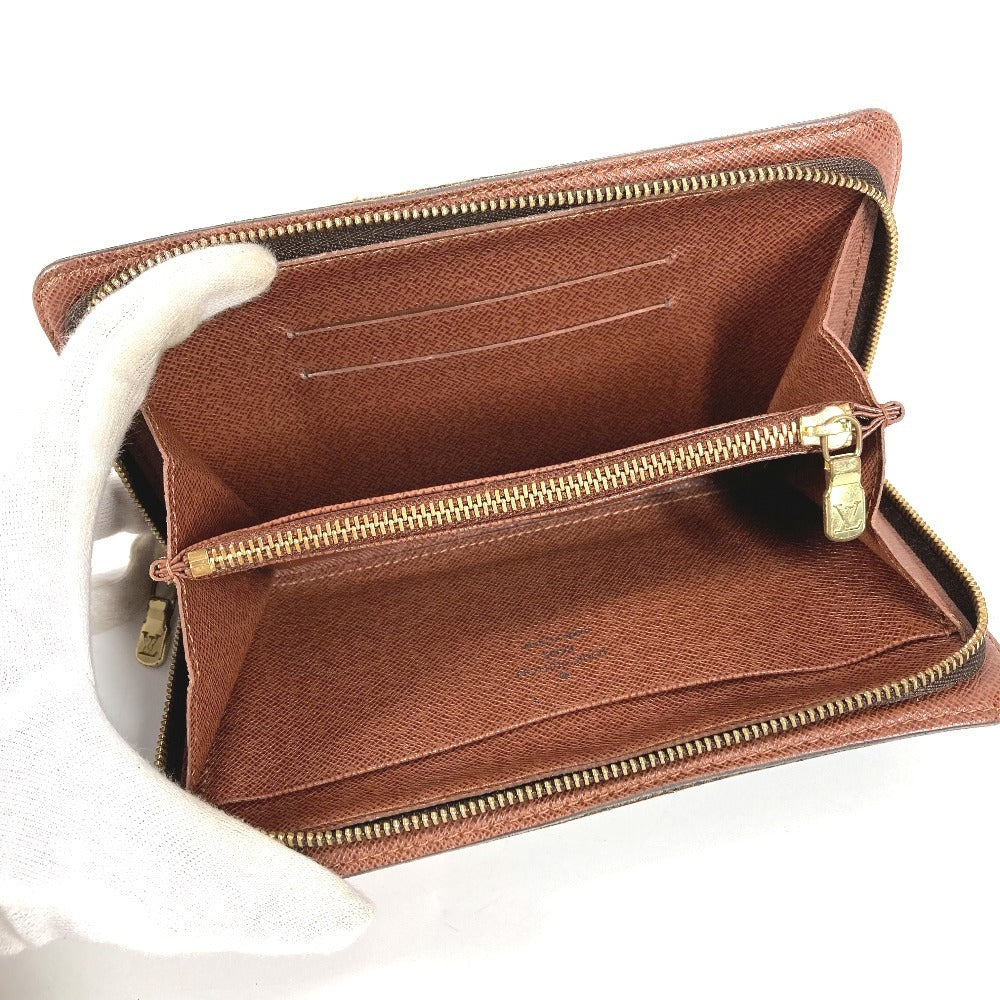 LOUIS VUITTON M61729 モノグラムパンダ 村上隆 ポルトモネジップ ロングウォレット ラウンドファスナー 長財布 モノグラムキャンバス レディース ブラウン