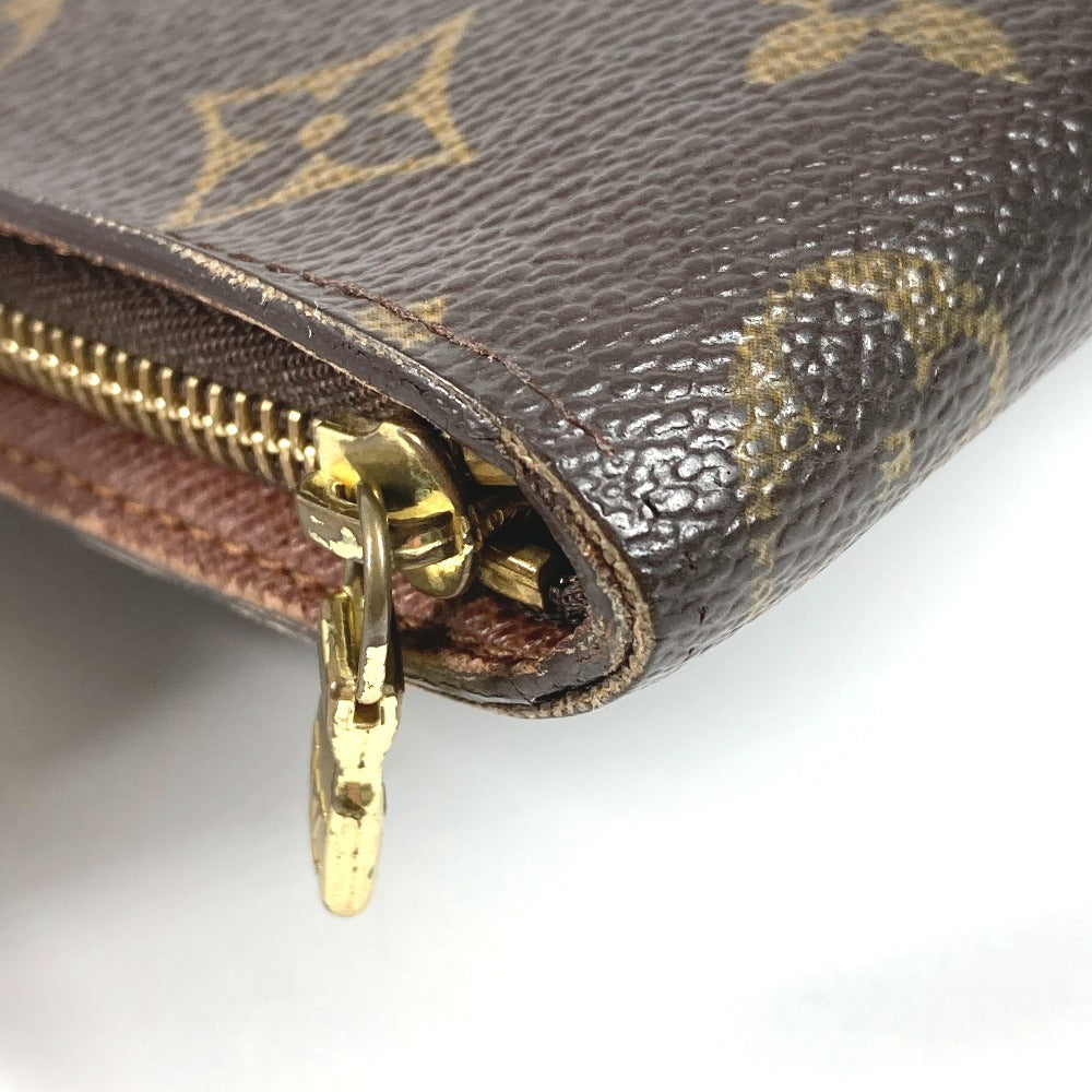 LOUIS VUITTON M61729 モノグラムパンダ 村上隆 ポルトモネジップ ロングウォレット ラウンドファスナー 長財布 モノグラムキャンバス レディース ブラウン
