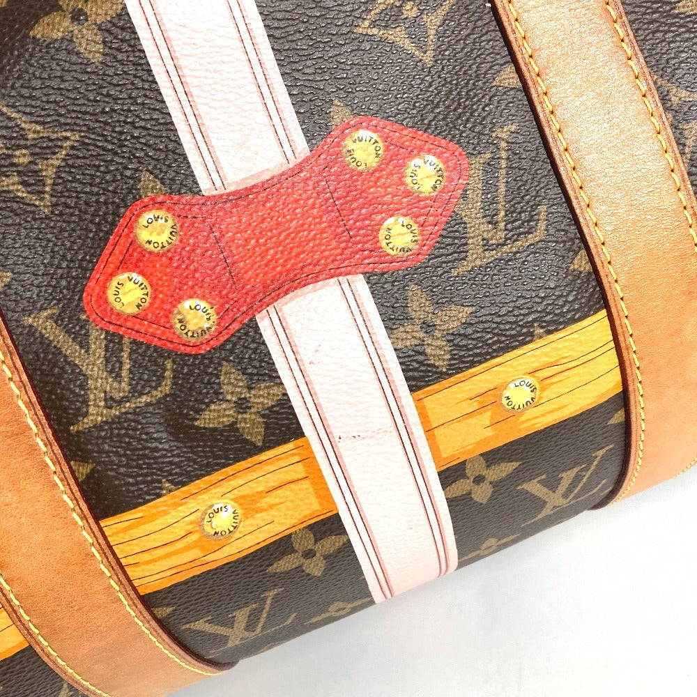 LOUIS VUITTON M43613 Monogram Summer Trunk Keepall Bandouliere 50, 2-Way Bag, Shoulder Bag, Travel Bag, Boston Bag, Monogram Canvas, Women's, Brown