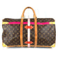 LOUIS VUITTON M43613 Monogram Summer Trunk Keepall Bandouliere 50, 2-Way Bag, Shoulder Bag, Travel Bag, Boston Bag, Monogram Canvas, Women's, Brown