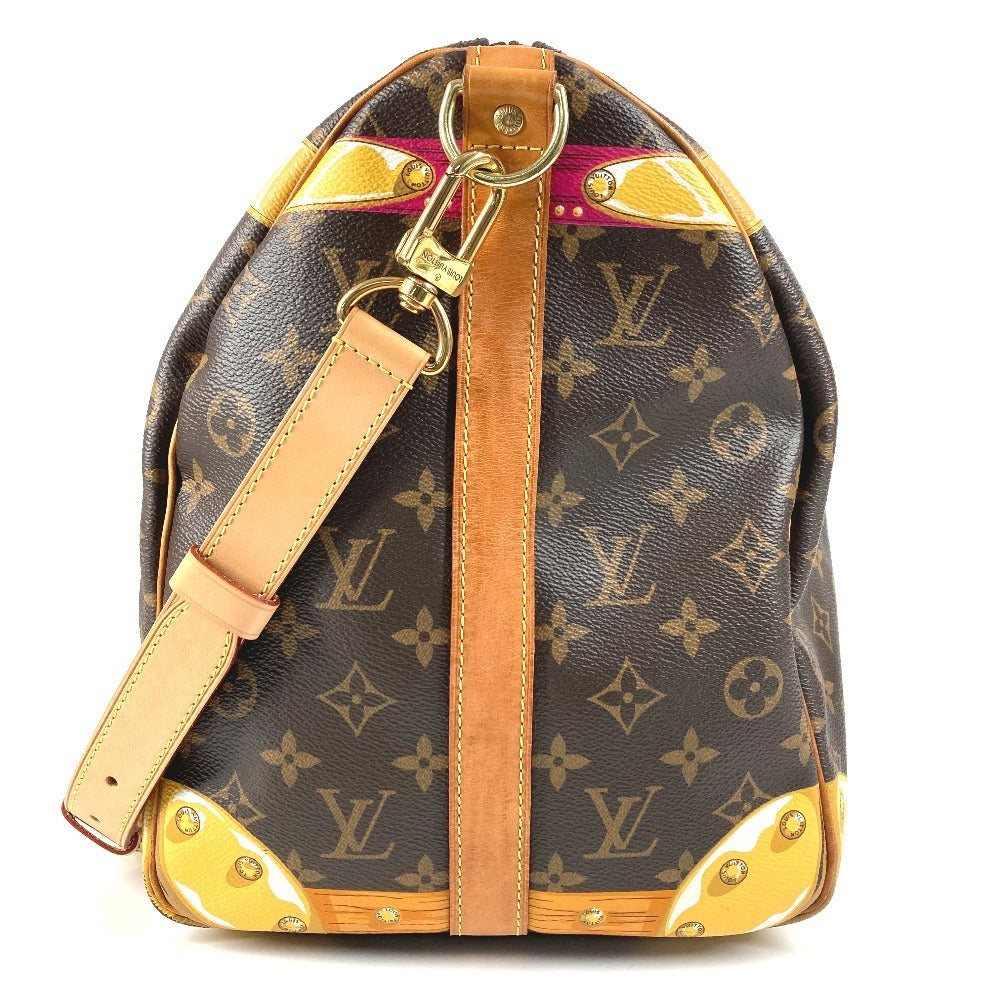 LOUIS VUITTON M43613 Monogram Summer Trunk Keepall Bandouliere 50, 2-Way Bag, Shoulder Bag, Travel Bag, Boston Bag, Monogram Canvas, Women's, Brown