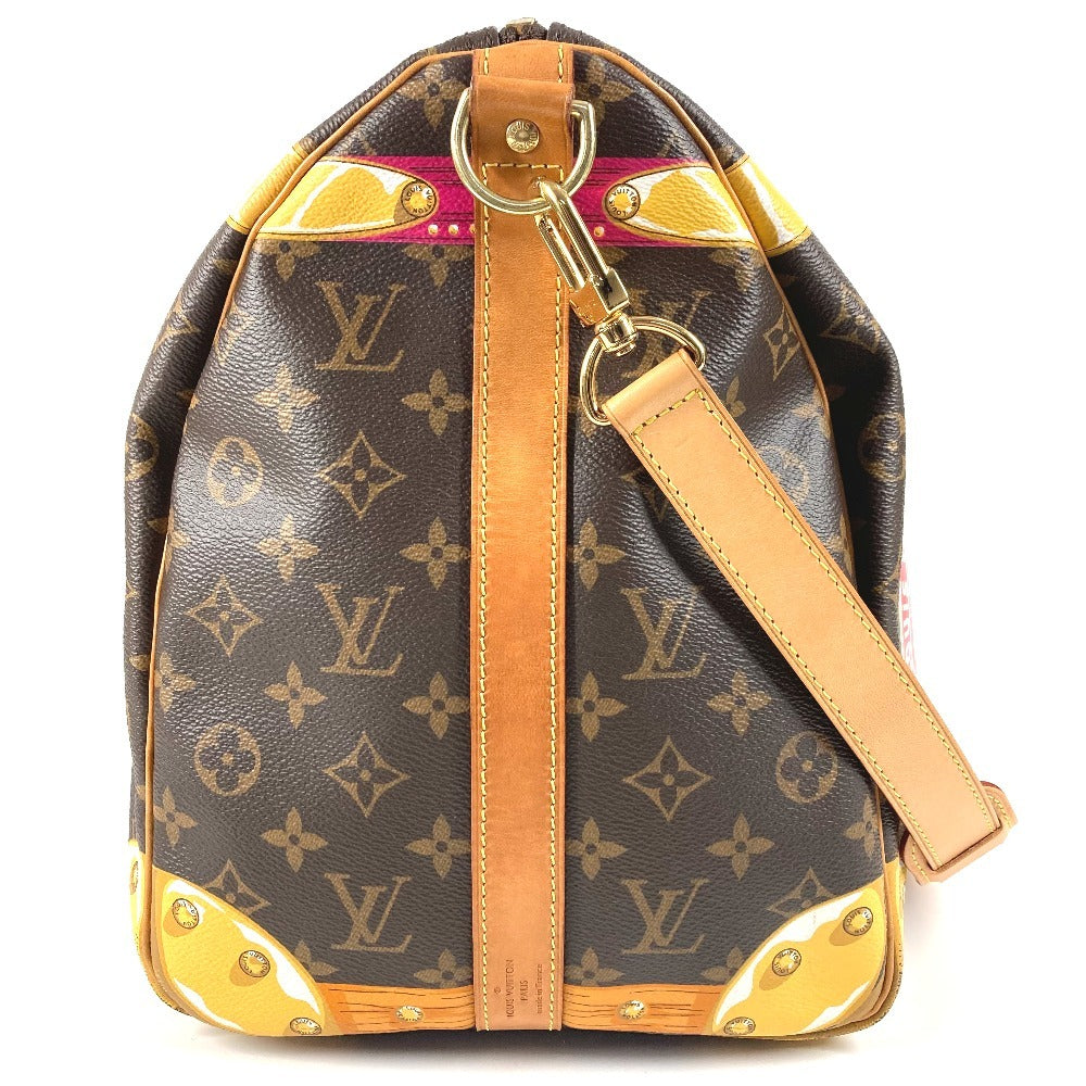 LOUIS VUITTON M43613 Monogram Summer Trunk Keepall Bandouliere 50, 2-Way Bag, Shoulder Bag, Travel Bag, Boston Bag, Monogram Canvas, Women's, Brown