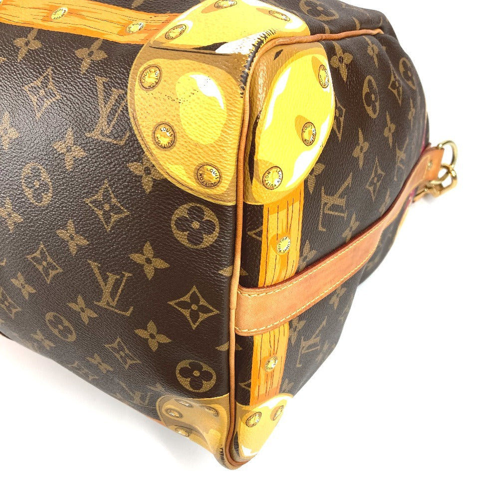 LOUIS VUITTON M43613 Monogram Summer Trunk Keepall Bandouliere 50, 2-Way Bag, Shoulder Bag, Travel Bag, Boston Bag, Monogram Canvas, Women's, Brown