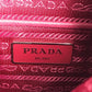 PRADA Triangle Logo Plaque Crossbody Shoulder Bag Nylon Unisex Pink