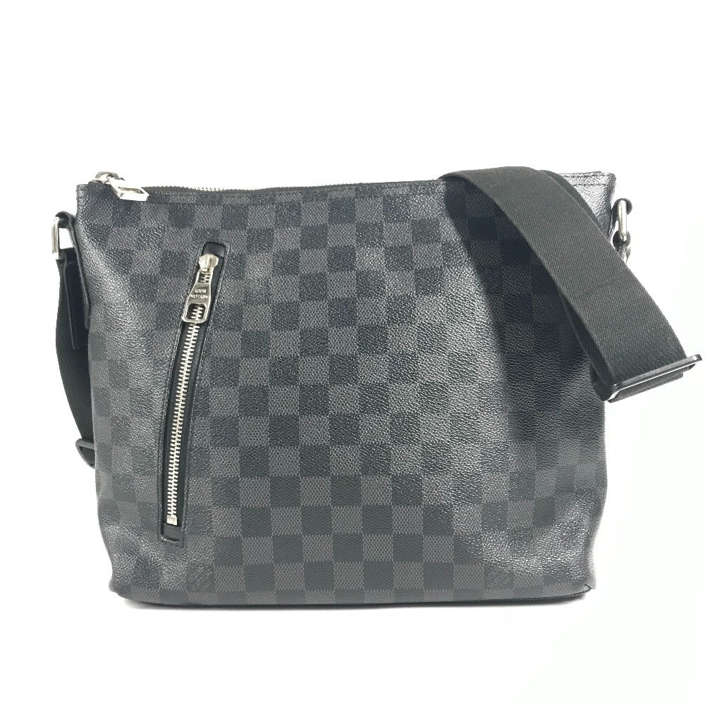 LOUIS VUITTON N41211 Damier Graphite Mick PM Crossbody Shoulder Bag in Damier Graphite Canvas, Unisex, Black