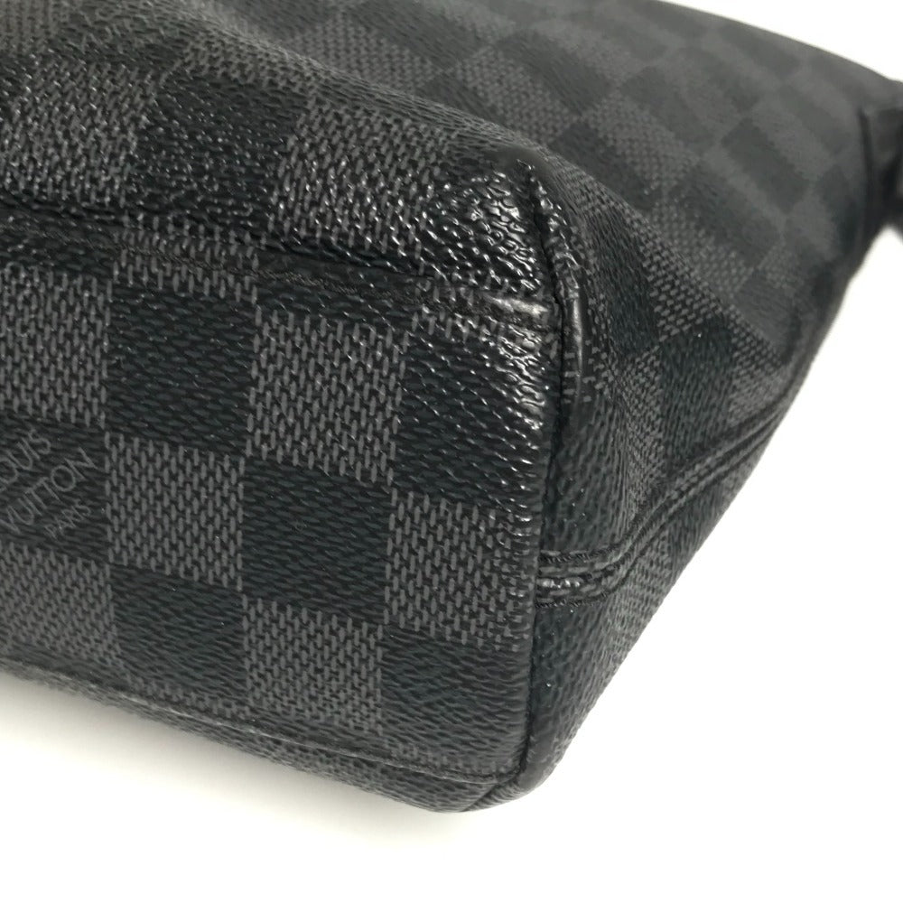 LOUIS VUITTON N41211 Damier Graphite Mick PM Crossbody Shoulder Bag in Damier Graphite Canvas, Unisex, Black