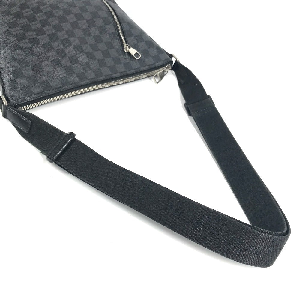 LOUIS VUITTON N41211 Damier Graphite Mick PM Crossbody Shoulder Bag in Damier Graphite Canvas, Unisex, Black