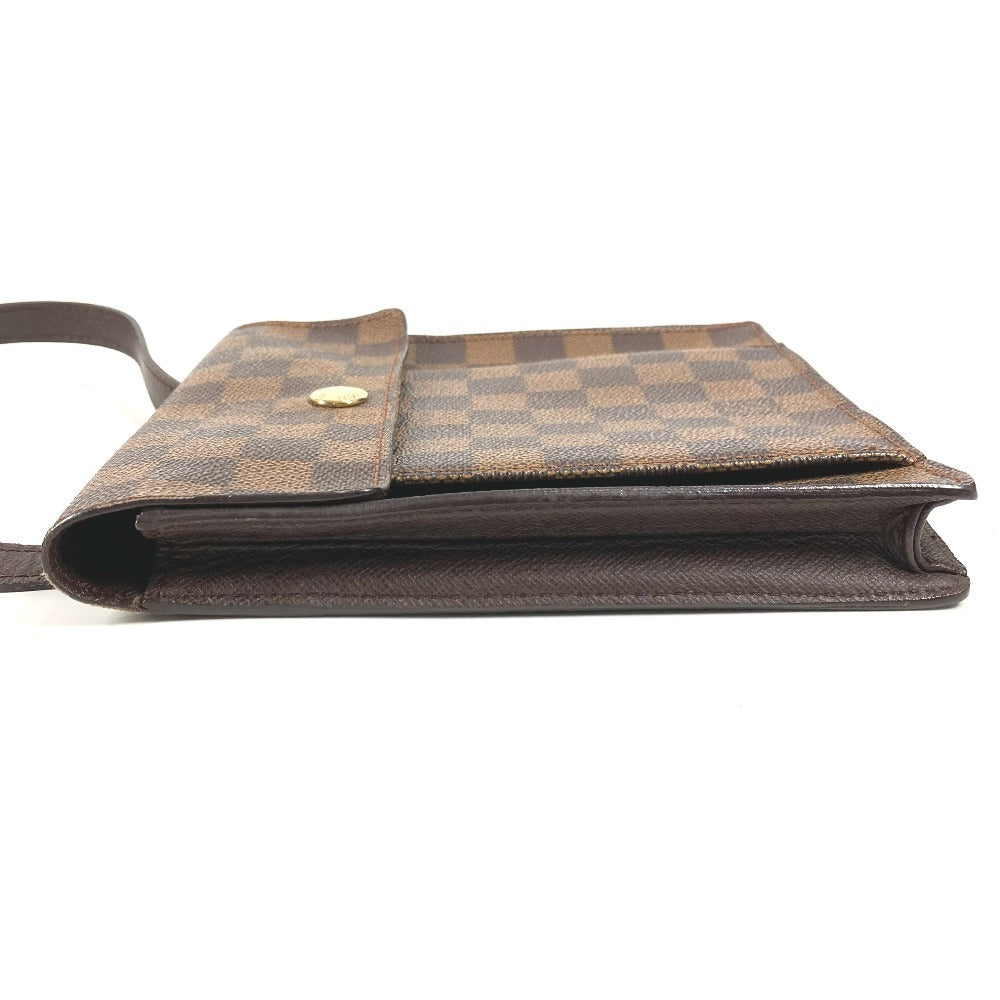 LOUIS VUITTON N45272 Damier Pimlico Pochette Crossbody Flap Shoulder Bag in Damier Canvas, Unisex, Ebene Brown