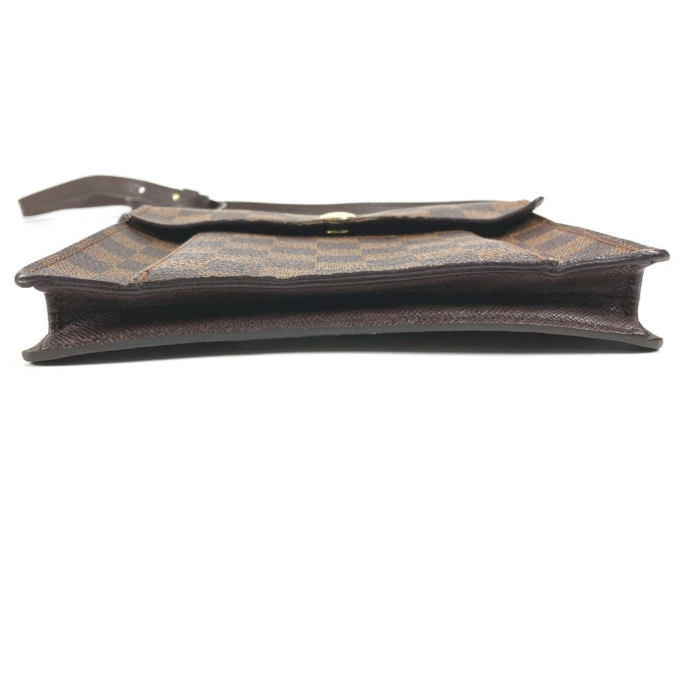 LOUIS VUITTON N45272 Damier Pimlico Pochette Crossbody Flap Shoulder Bag in Damier Canvas, Unisex, Ebene Brown