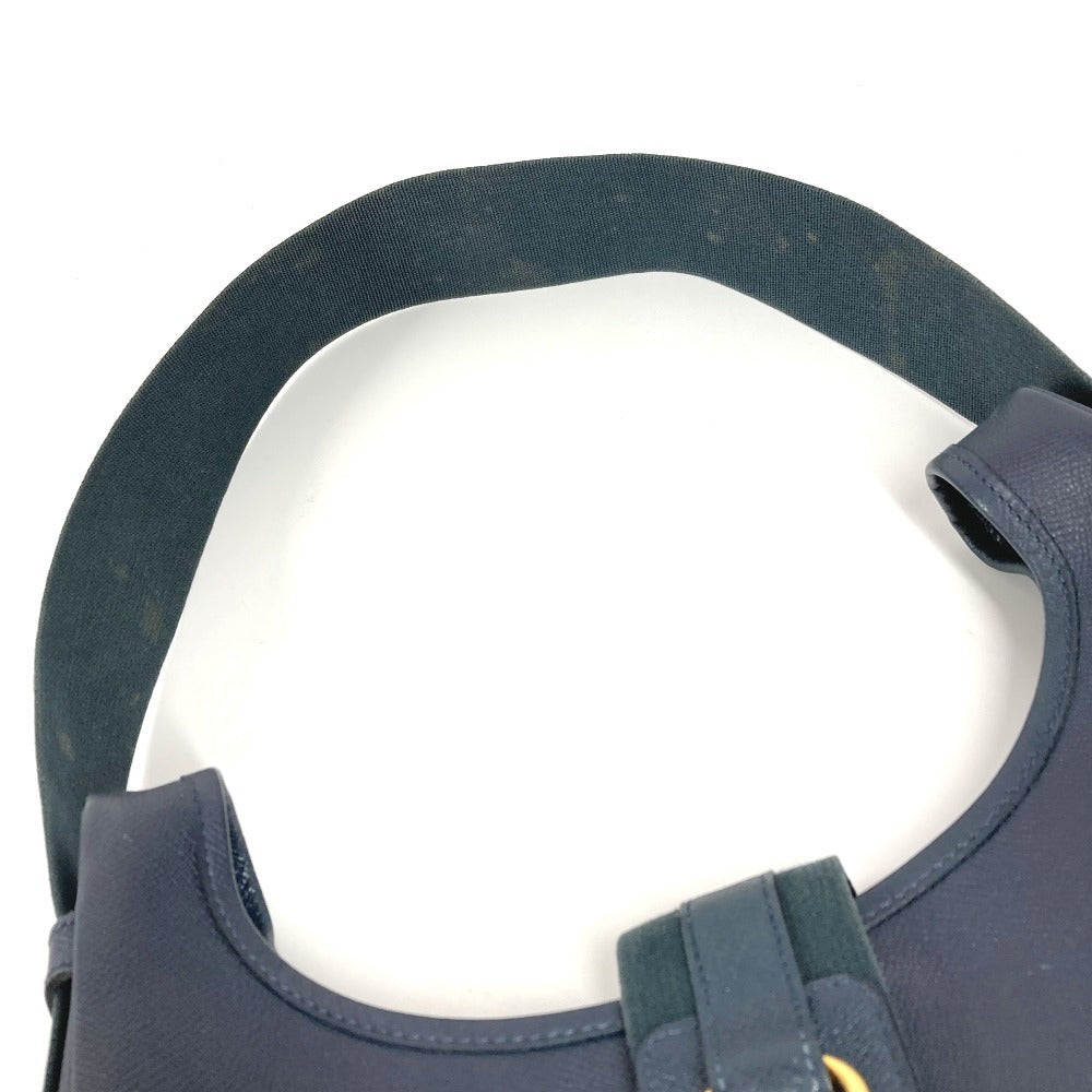 HERMES ヴィンテージ サコ カバン トートバッグ 肩掛け ショルダーバッグ クシュベル ユニセックス ネイビー