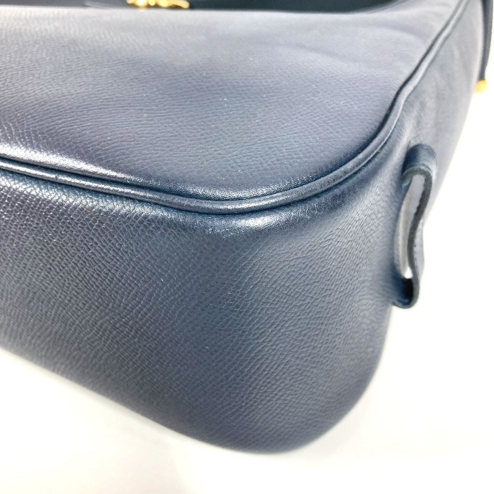 HERMES ヴィンテージ サコ カバン トートバッグ 肩掛け ショルダーバッグ クシュベル ユニセックス ネイビー