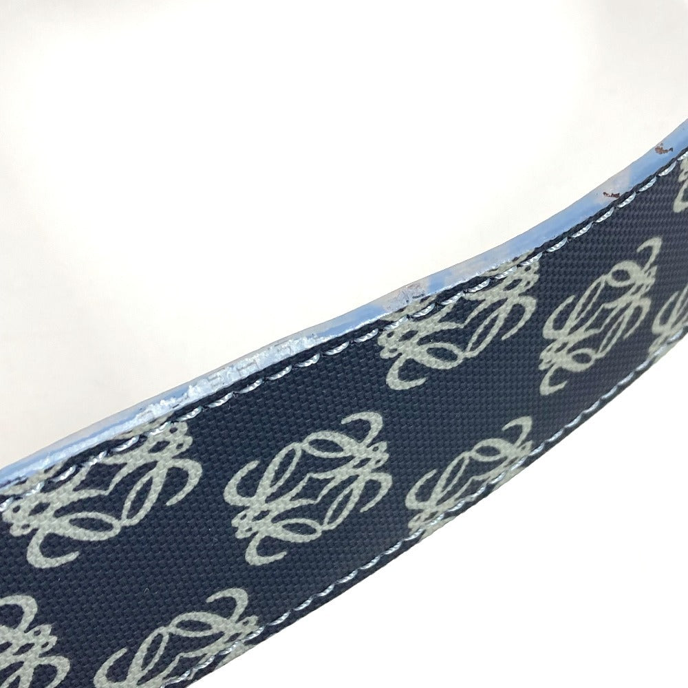LOEWE Anagram Logo Waist Bag, Crossbody Shoulder Bag, Belt Bag, PVC/Leather, Unisex, Blue