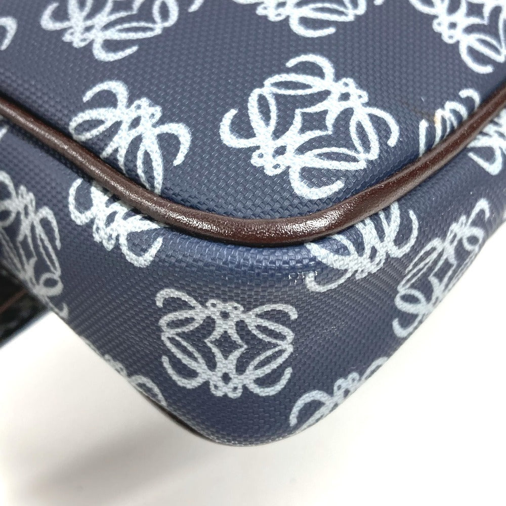 LOEWE Anagram Logo Waist Bag, Crossbody Shoulder Bag, Belt Bag, PVC/Leather, Unisex, Blue