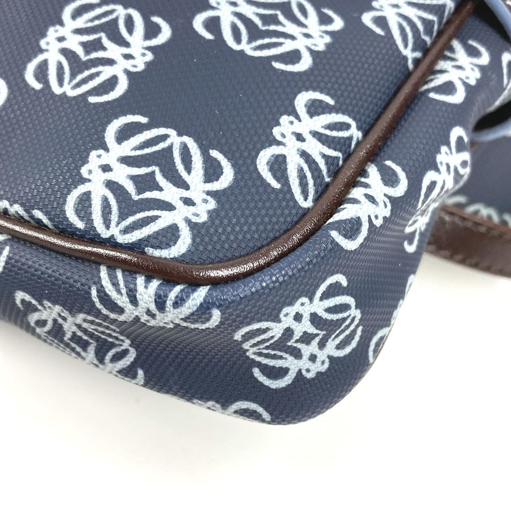 LOEWE Anagram Logo Waist Bag, Crossbody Shoulder Bag, Belt Bag, PVC/Leather, Unisex, Blue