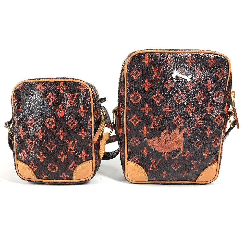 LOUIS VUITTON M44399 Transformed Monogram Catgram Panam Set Cat Pochette/Crossbody/Shoulder Bag in Monogram Canvas, Brown, Women's