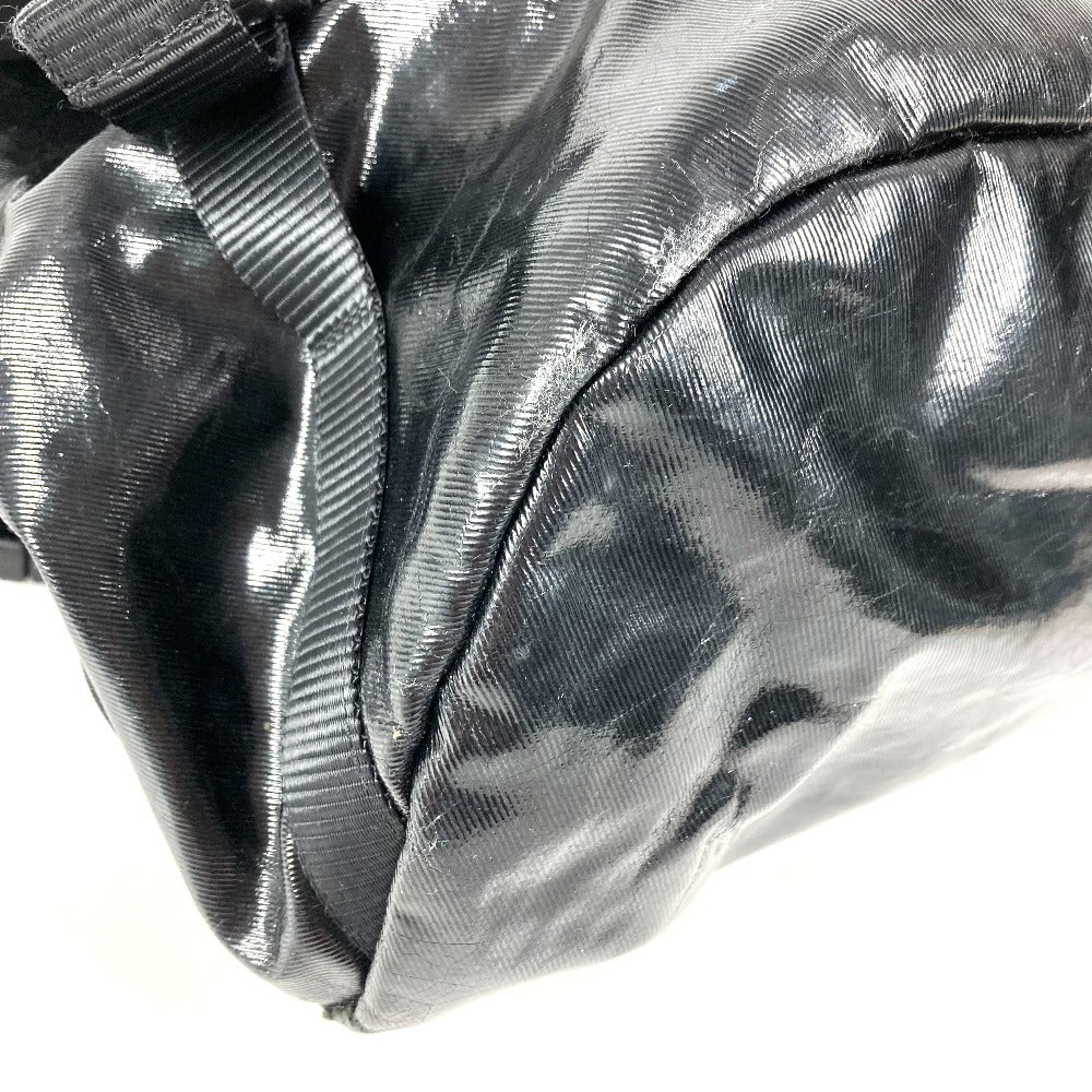 CHANEL スポーツ CC ココマーク ロゴ メッセンジャーバッグ 斜め掛け カバン フラップ ショルダーバッグ コーティングキャンバス レディース ブラック