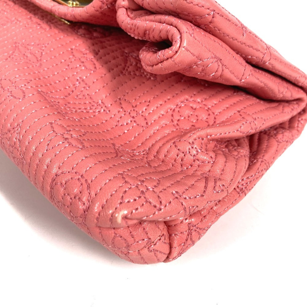 LOUIS VUITTON M40501 Monogram Motard Pochette Altaïr Flap Pouch with Mirror Charm, Unisex Clutch Bag, Rose Pink