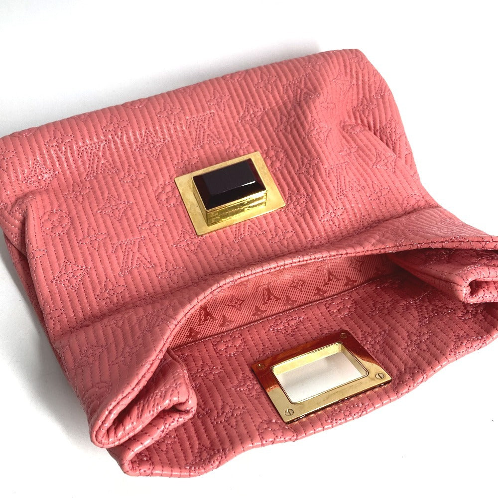 LOUIS VUITTON M40501 Monogram Motard Pochette Altaïr Flap Pouch with Mirror Charm, Unisex Clutch Bag, Rose Pink