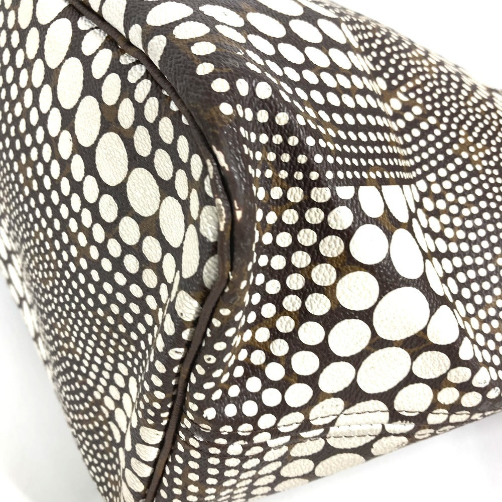 LOUIS VUITTON M40684 Monogram Pumpkin Dot Neverfull MM Tote/Shoulder Bag in Collaboration with Yayoi Kusama, Monogram Canvas, Brown, Women's