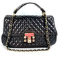 CHANEL マトラッセ キルティング 2.55 CC ココマーク ロゴ 2WAYバッグ ハンドバッグ フラップ チェーン トートバッグ 肩掛け カバン ショルダーバッグ エナメル レディース ブラック