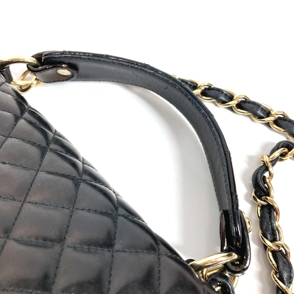 CHANEL マトラッセ キルティング 2.55 CC ココマーク ロゴ 2WAYバッグ ハンドバッグ フラップ チェーン トートバッグ 肩掛け カバン ショルダーバッグ エナメル レディース ブラック