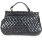 CHANEL マトラッセ キルティング 2.55 CC ココマーク ロゴ 2WAYバッグ ハンドバッグ フラップ チェーン トートバッグ 肩掛け カバン ショルダーバッグ エナメル レディース ブラック